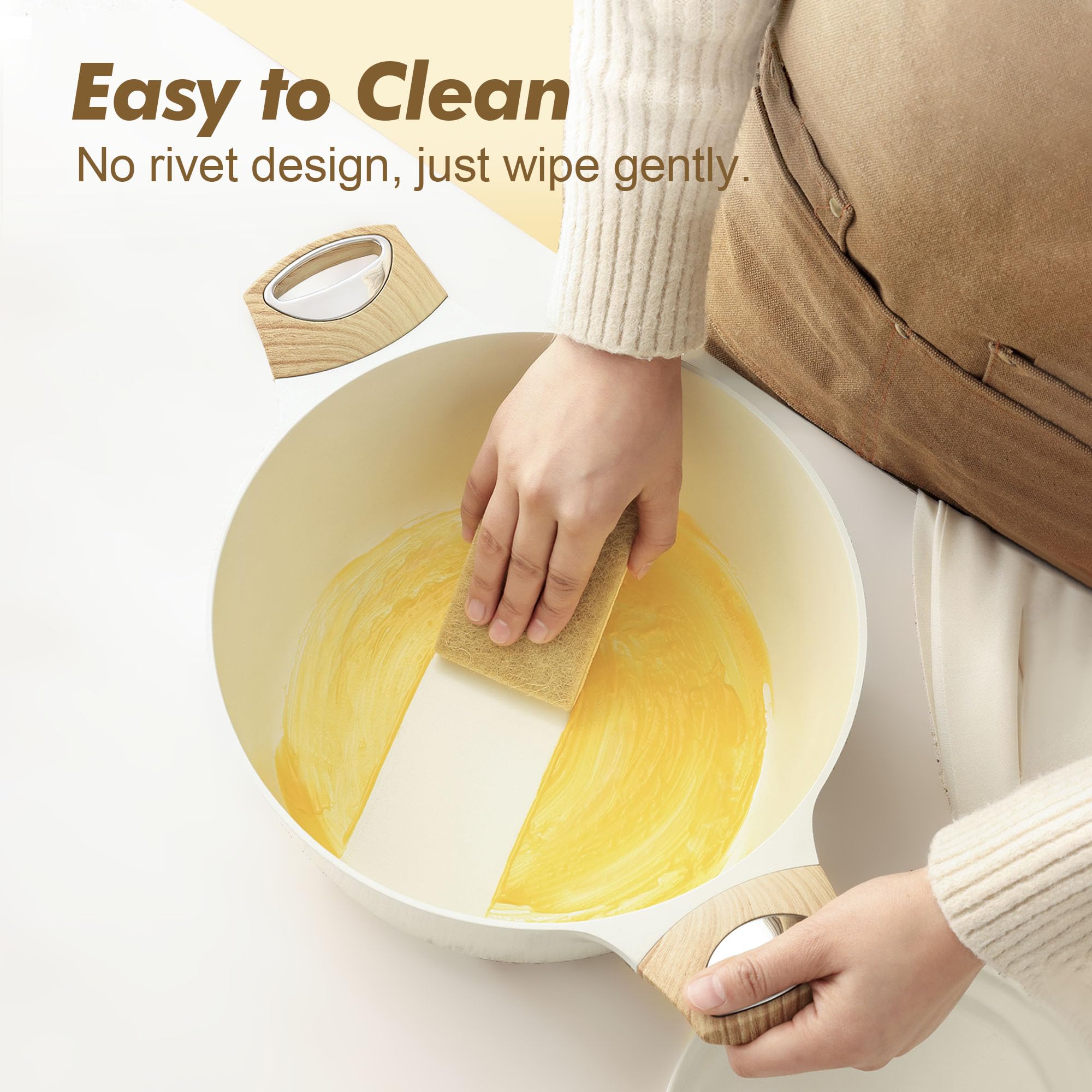 SENSARTE saucepan-lids in use highlight easy lid access and precise simmer control