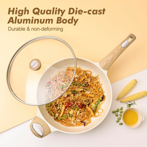 SENSARTE stay-cool-handle keeps hands comfortable during stirring and lifting