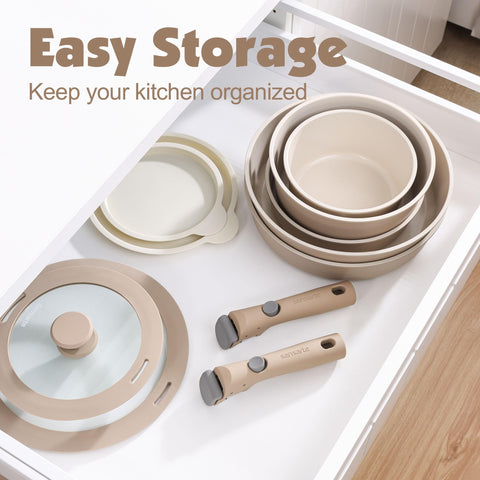 SENSARTE ceramic non-stick coating on pan surface for healthy low-oil cooking