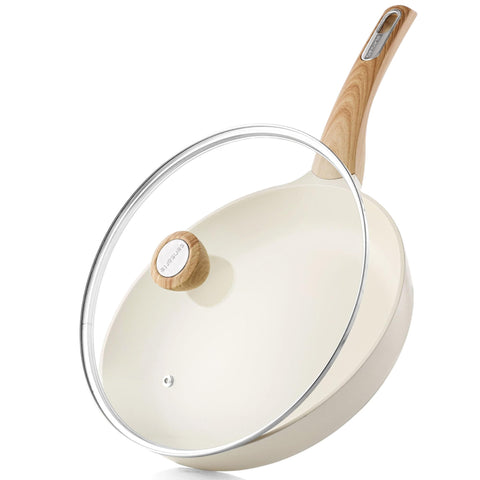 Sensarte ceramic nonstick pan 9.5-inch ready for easy, low-oil cooking.