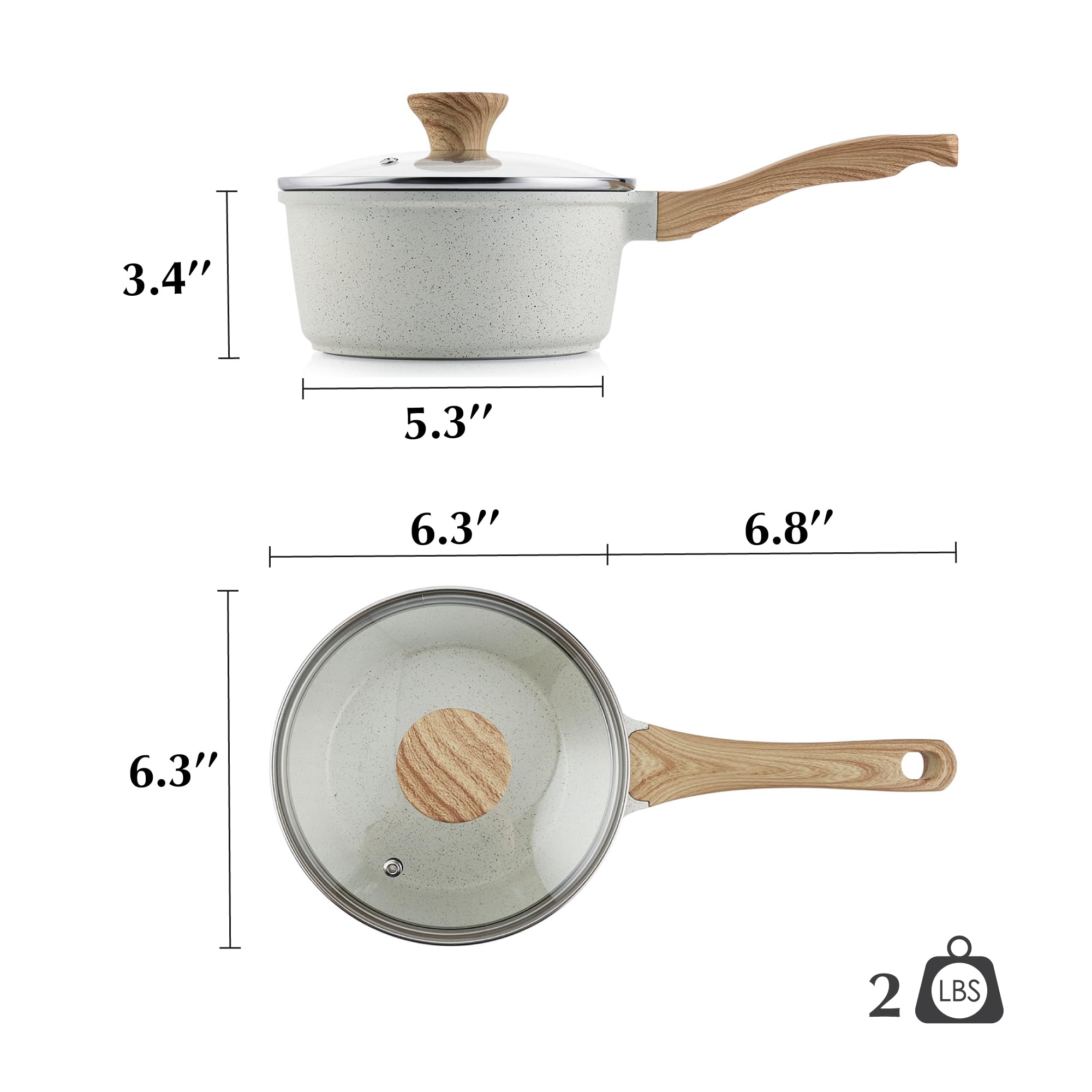 SENSARTE compact 1.5 qt size suits small kitchens and dorms