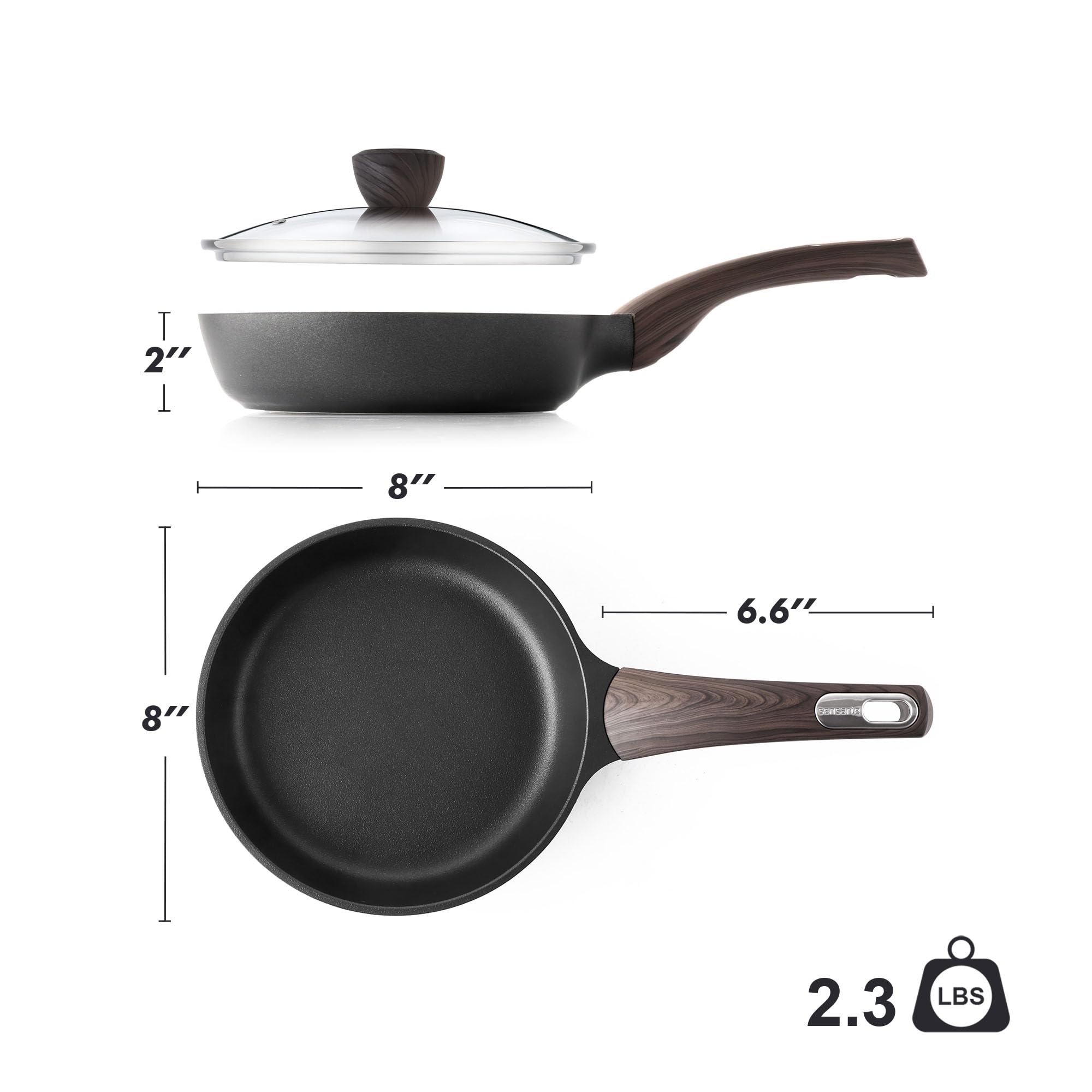 Compact SENSARTE pan suited for small kitchens and quick meals