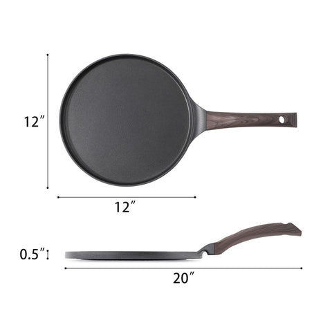 SENSARTE crepe pan easy-clean surface simplifies post-cooking cleanup.