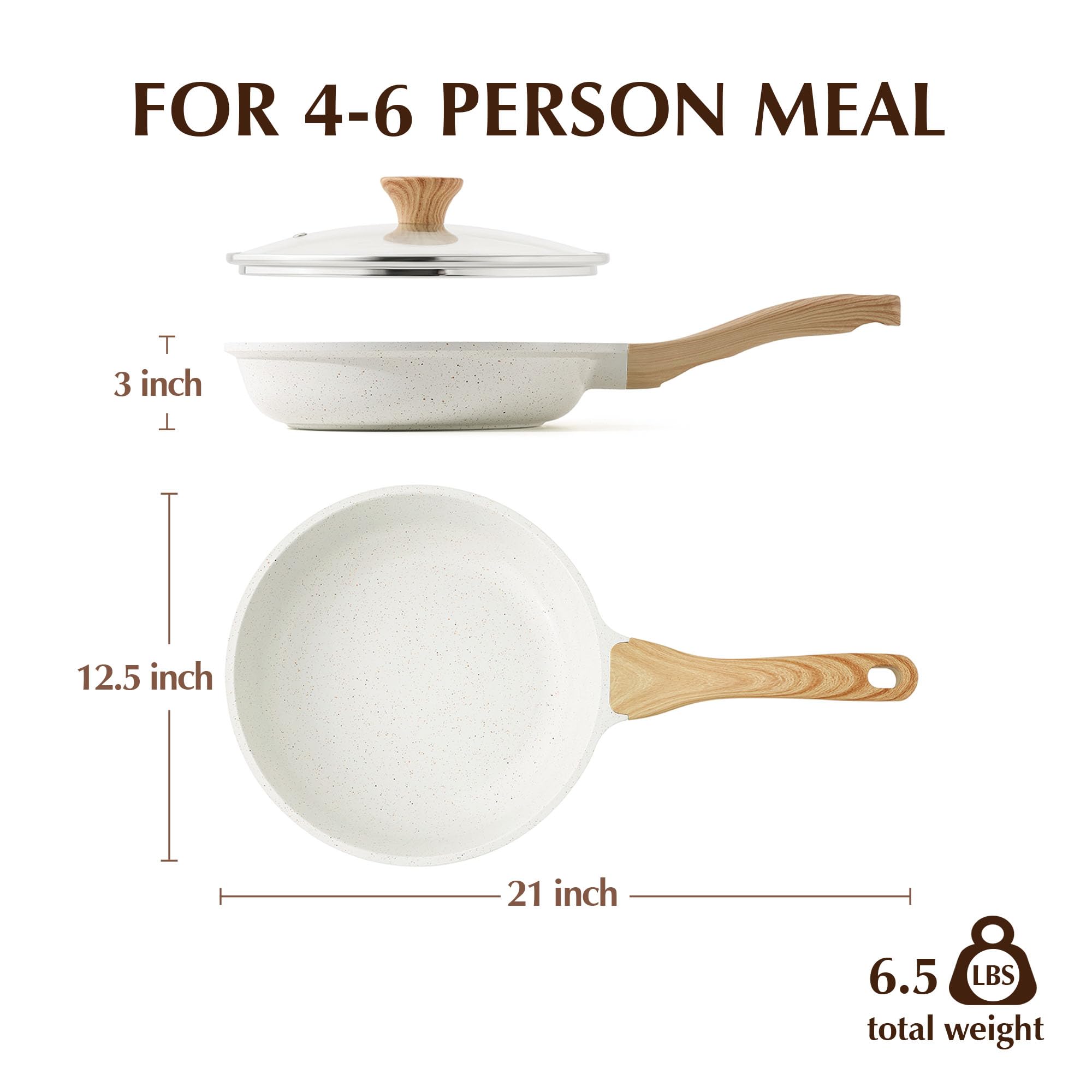 SENSARTE dishwasher-safe option saves time after cooking.