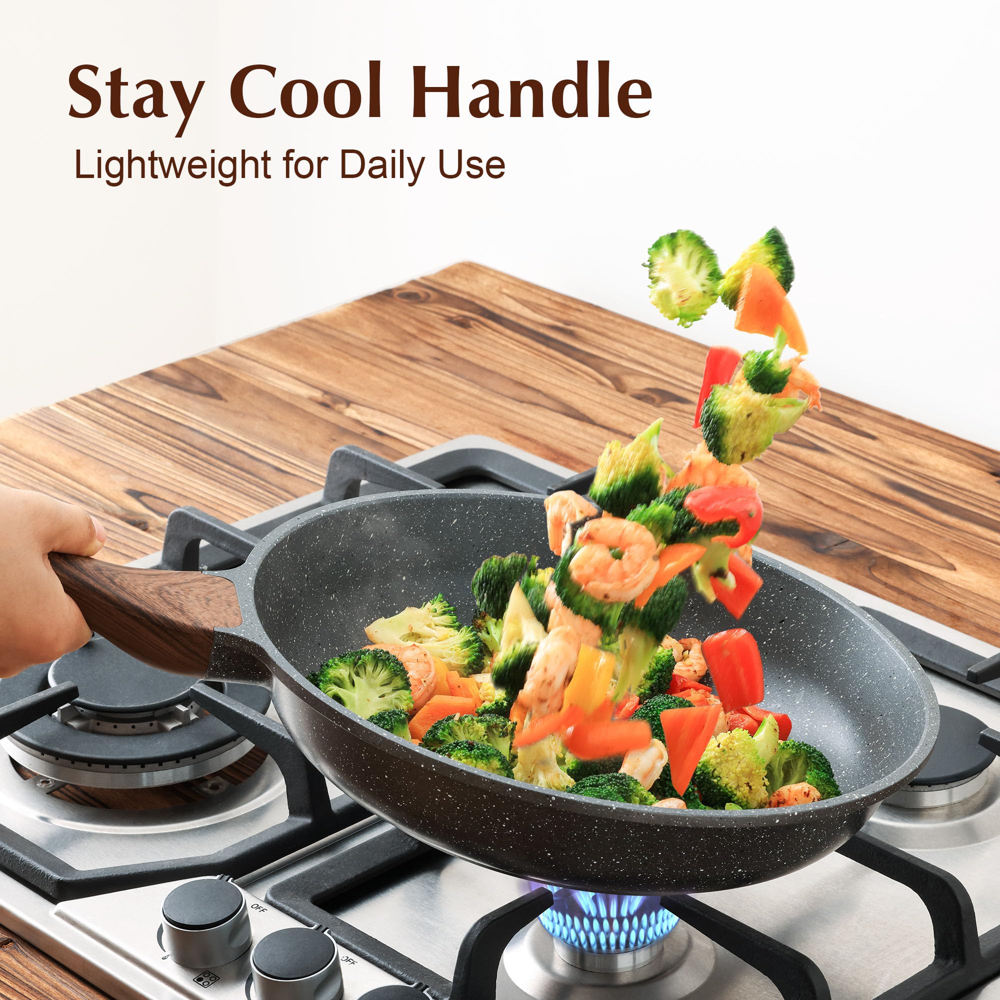 SENSARTE easy-clean surface simplifies after-cook cleanup.