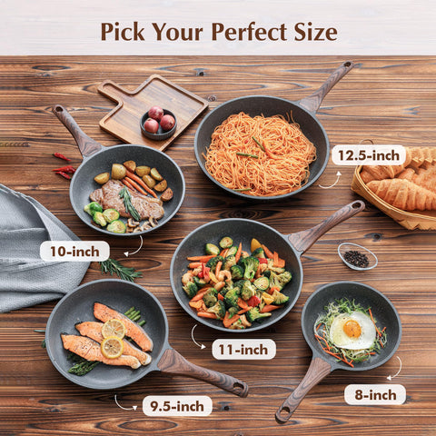 SENSARTE nonstick pan is easy to clean and dishwasher safe