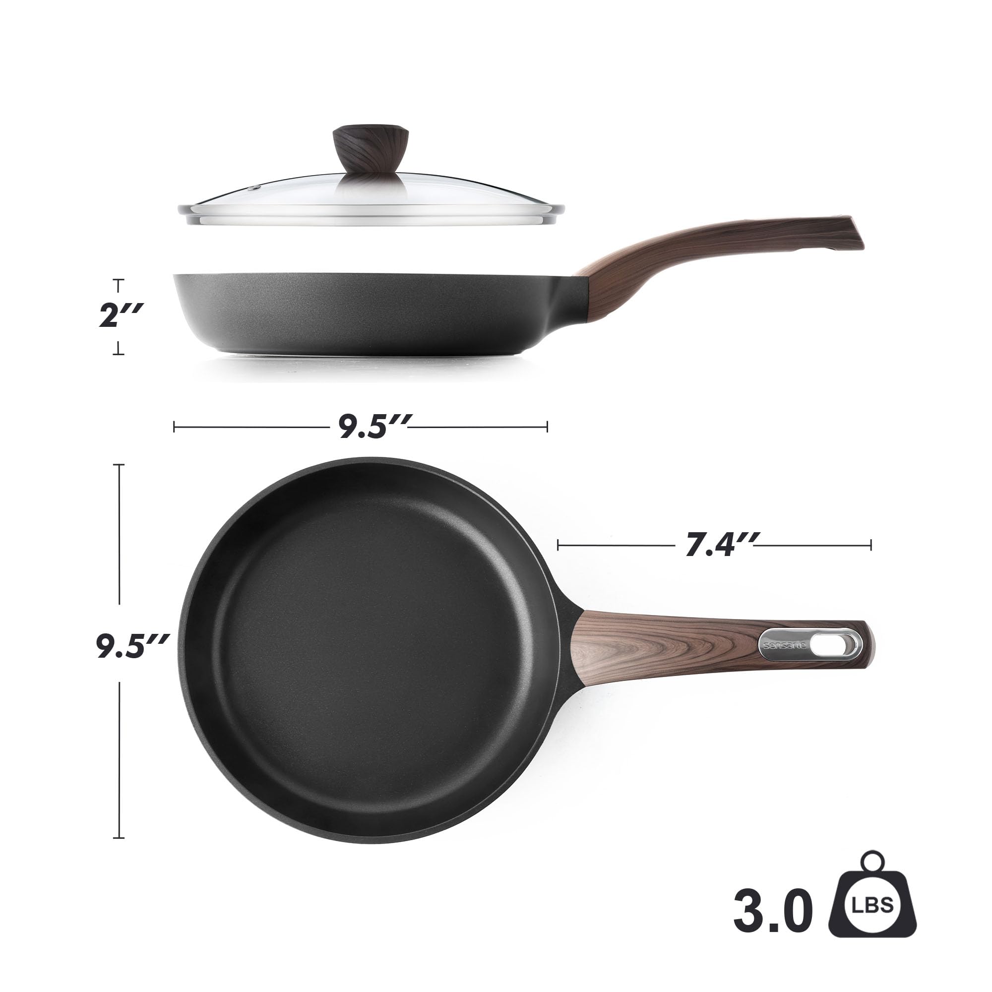 SENSARTE eggs slide off effortlessly for omelets and quick meals.