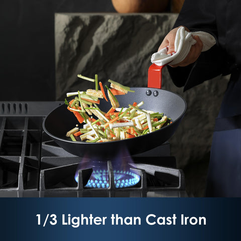 Sensarte ergonomic handle close-up shows reduced elbow strain