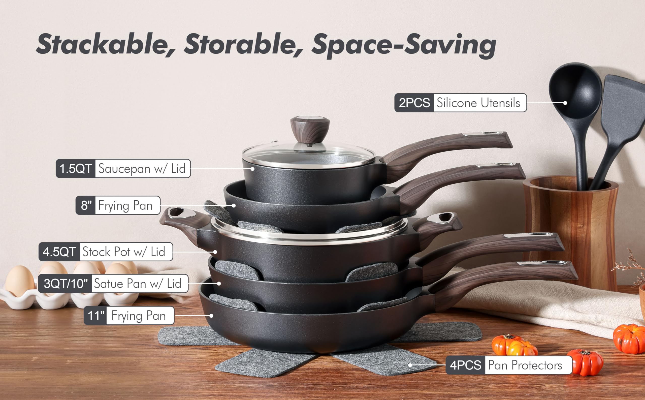 SENSARTE explosion-proof glass lid for clear visibility and reduced splatter