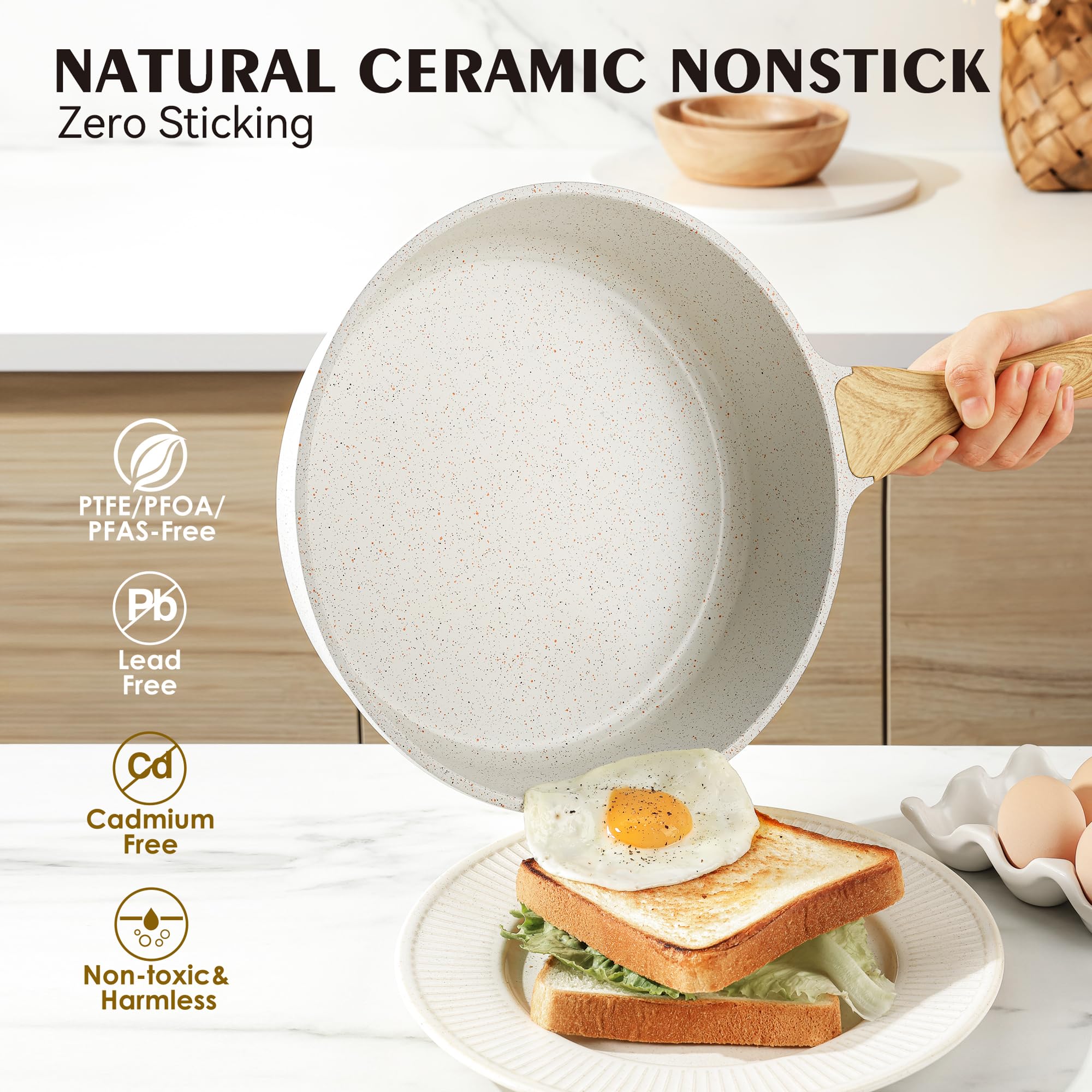 SENSARTE tempered glass lids for monitoring while minimizing splatter