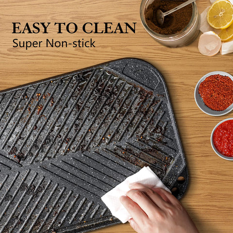 SENSARTE griddle pan hanging hole for simple storage when not in use.
