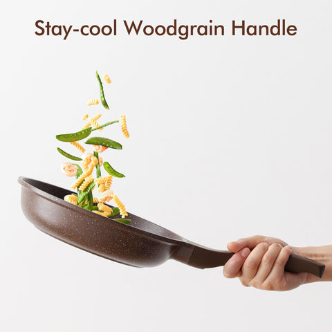 SENSARTE heavy-duty cast aluminum build resists warping for reliable cooking