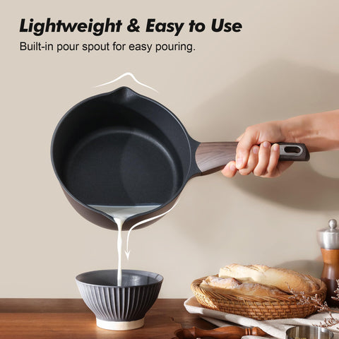 SENSARTE ILAG nonstick surface promotes easy food release with less oil.