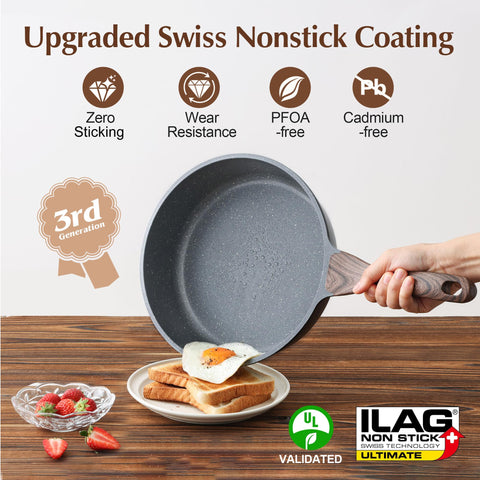 SENSARTE induction-base skillet showing versatile performance on all stoves