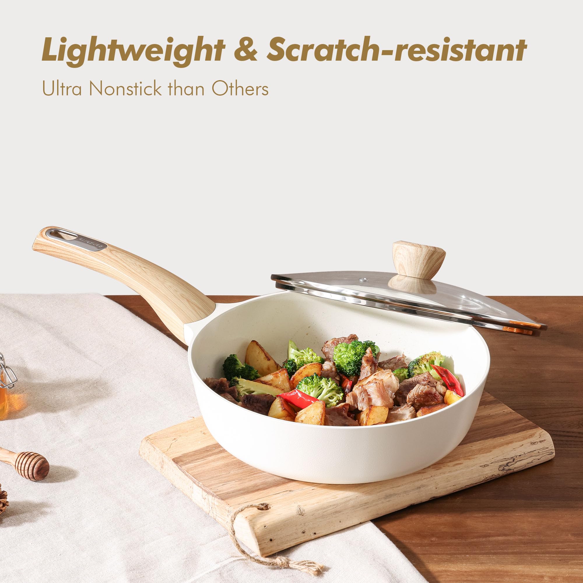 SENSARTE induction-ready bottom designed for all stove types and quick heating