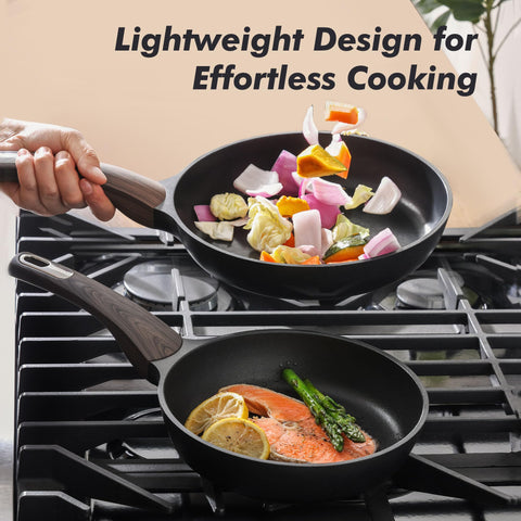 Induction-compatible SENSARTE pan base for even heating