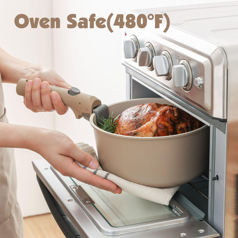 SENSARTE lids and utensils included for complete cooking setup