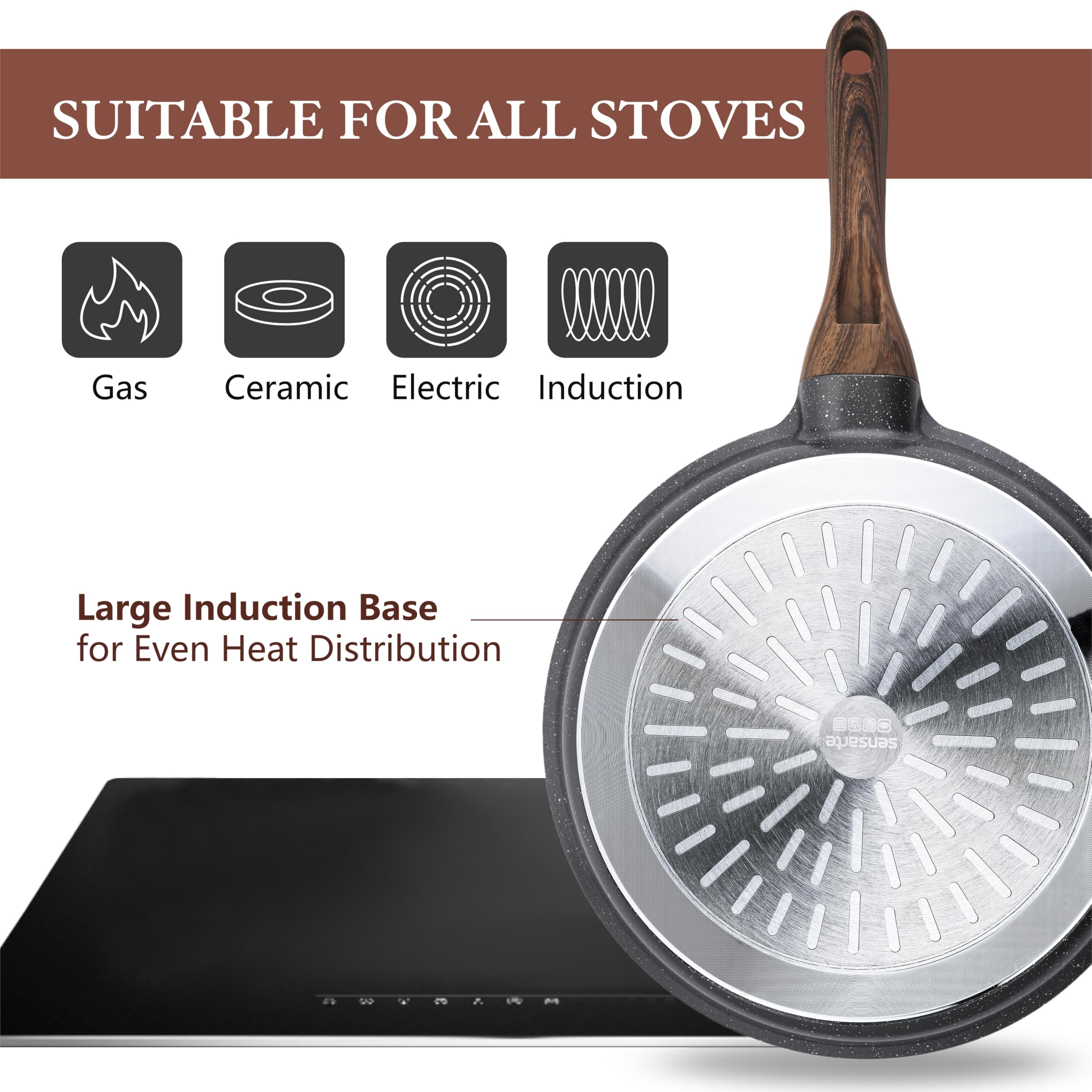 SENSARTE lightweight cookware design balances sturdy performance with daily ease