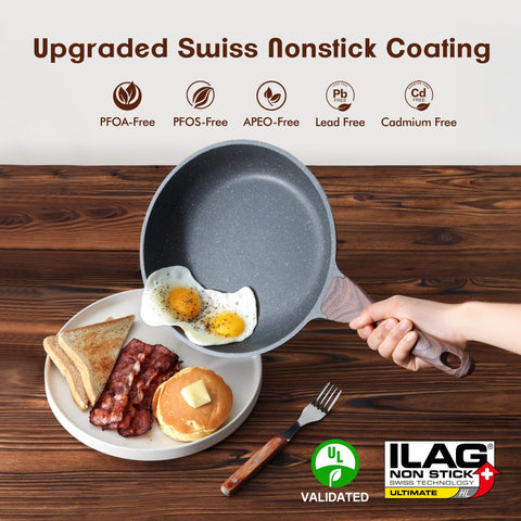 SENSARTE nine point five-inch pan ideal for sautéing vegetables