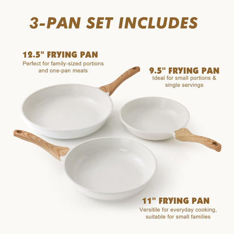 SENSARTE eleven-inch nonstick pan with smooth release for sautéing vegetables