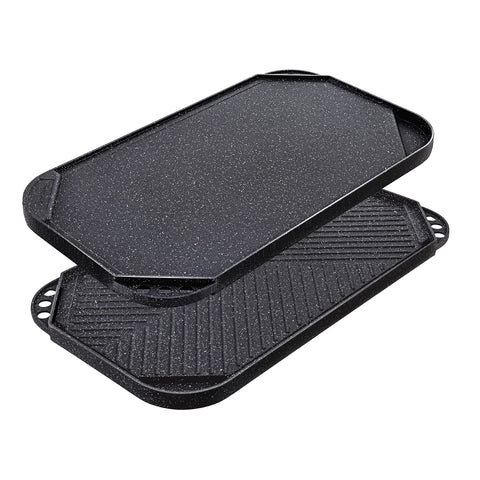 SENSARTE nonstick griddle pan flat side for pancakes with even heat.
