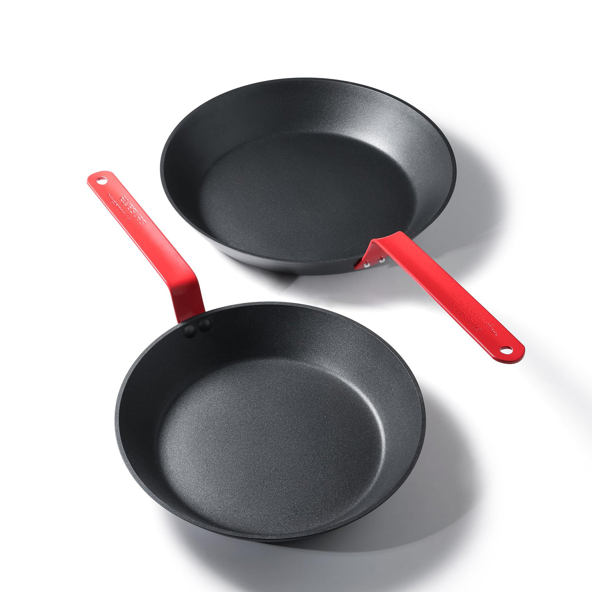 Sensarte nonstick pan set 10-inch top view with easy egg release