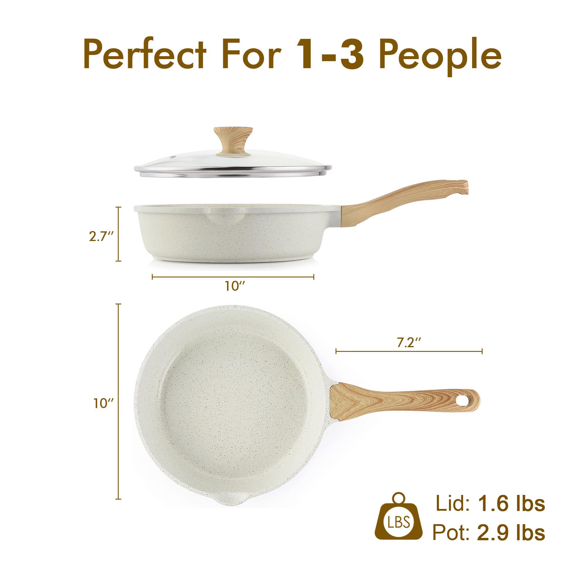 SENSARTE oven-safe up to 302°F for finishing dishes in the oven.