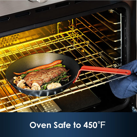 Sensarte oven-safe 450°F capability for stovetop-to-oven versatility