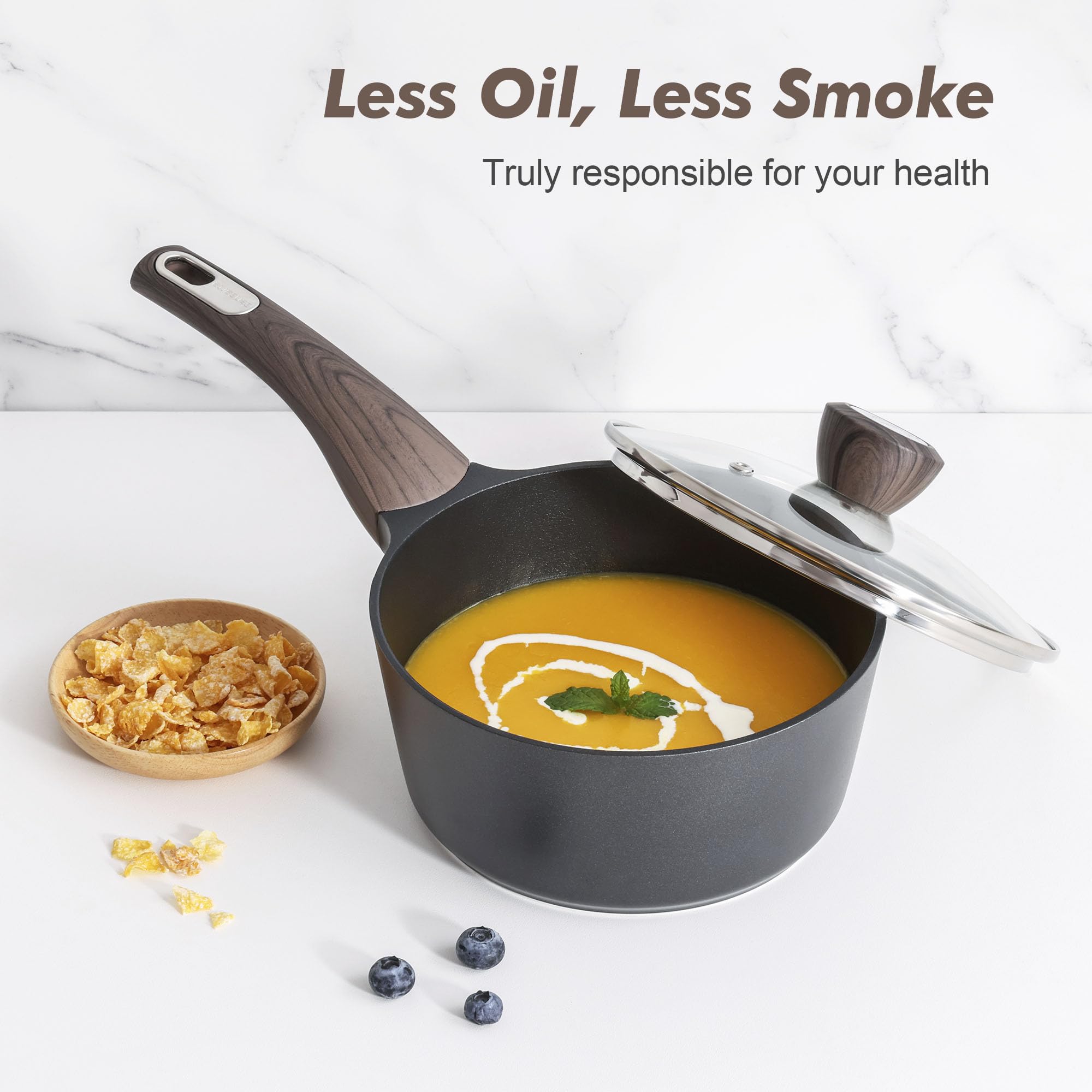 Sensarte pot protectors and heat shields help safe stacking and storage.