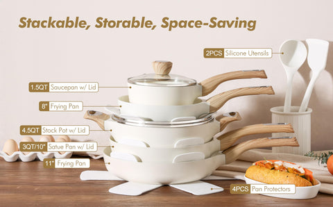 SENSARTE pot protectors protect countertops and prevent scratches