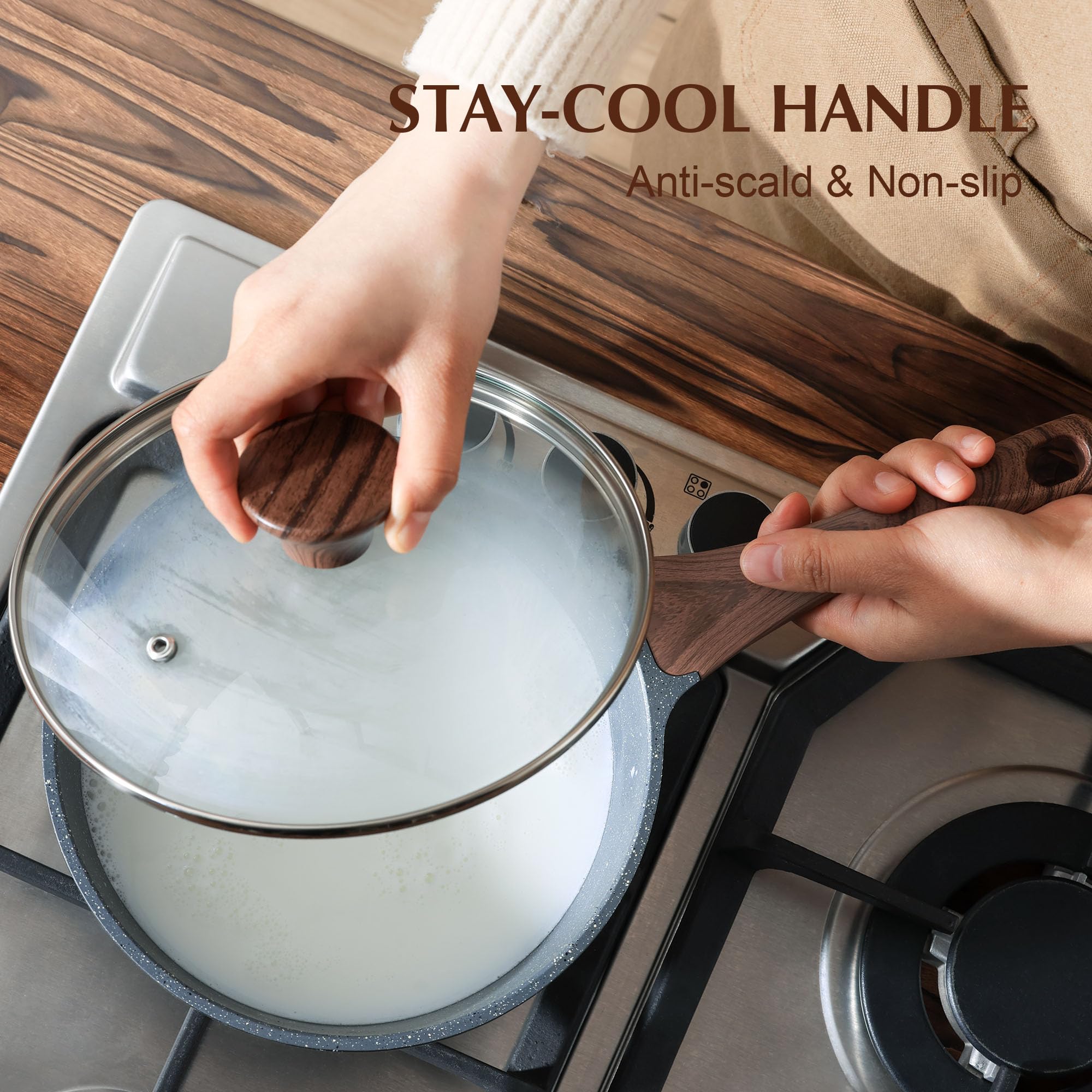 SENSARTE easy-clean nonstick surface cleans in seconds