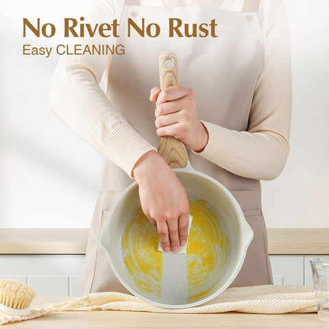 SENSARTE rivets-free interior simplifies cleaning after meals.