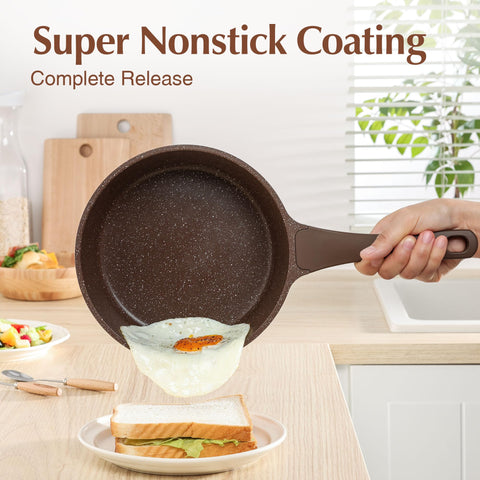 SENSARTE stay-cool handle design for safe, comfortable grip during cooking.