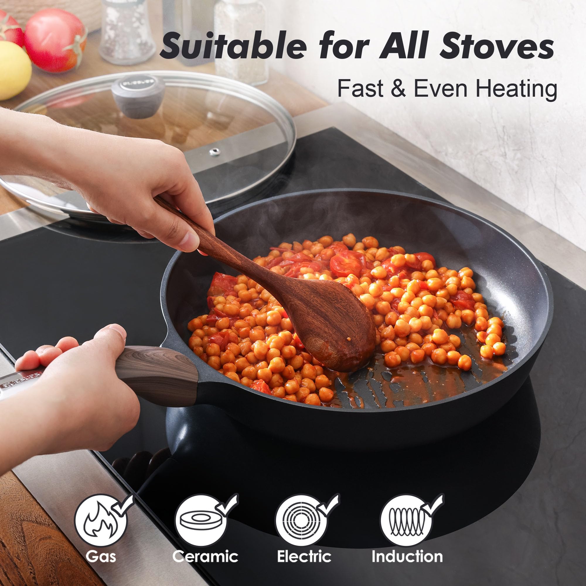 SENSARTE smooth nonstick surface ensures eggs slide out easily