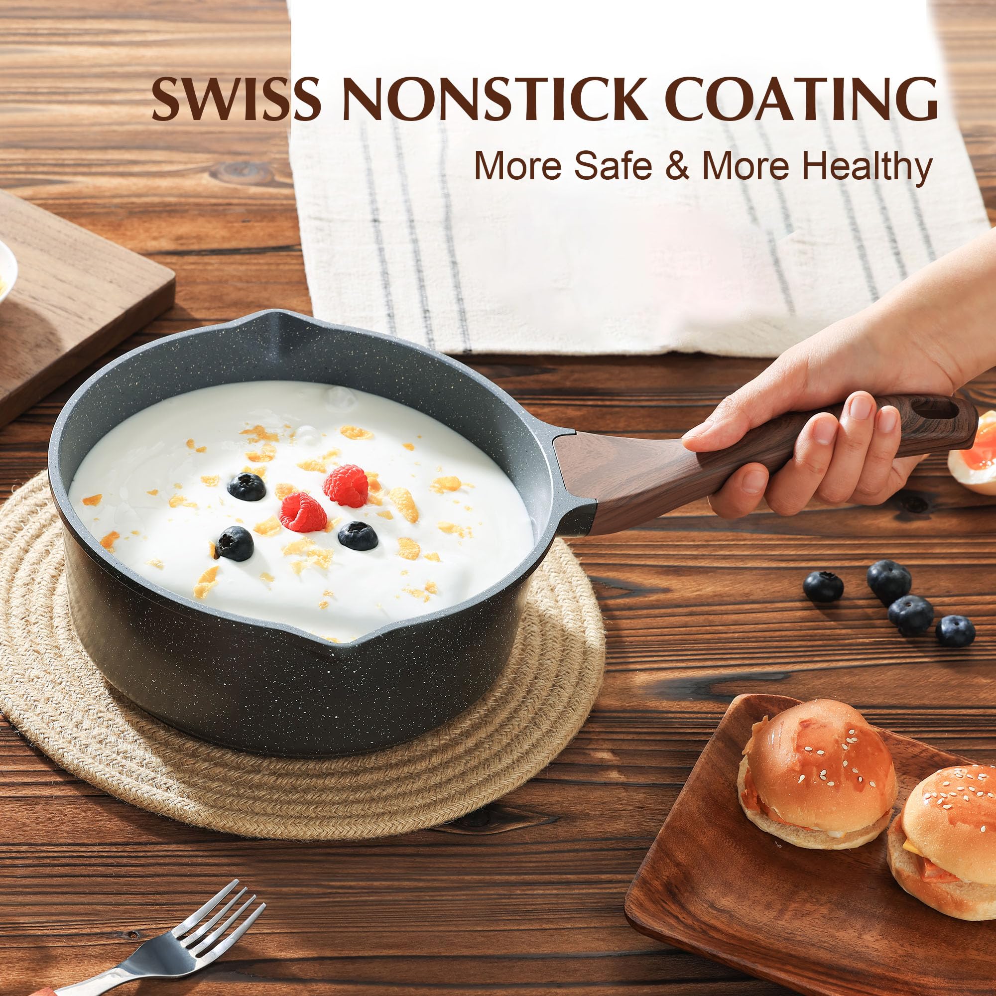 SENSARTE oven-safe design up to 302°F for finishing dishes in the oven