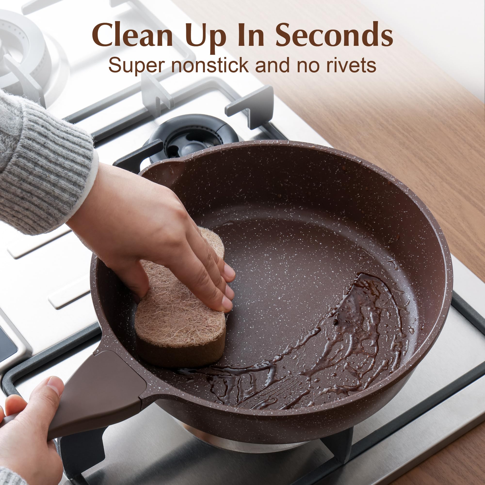 SENSARTE stay-cool handle keeps grip comfortable.