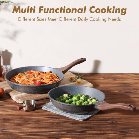 SENSARTE stay-cool handle provides comfortable grip during cooking.