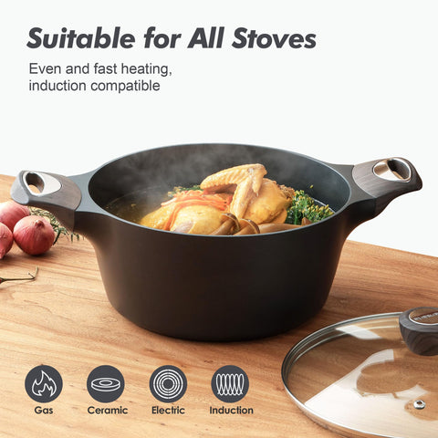 SENSARTE stock pot ideal for pasta night with large capacity