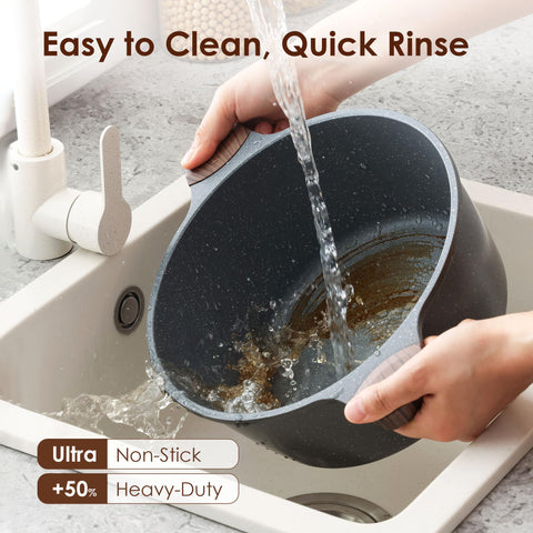 SENSARTE tempered glass lid lets you monitor simmering without lifting.