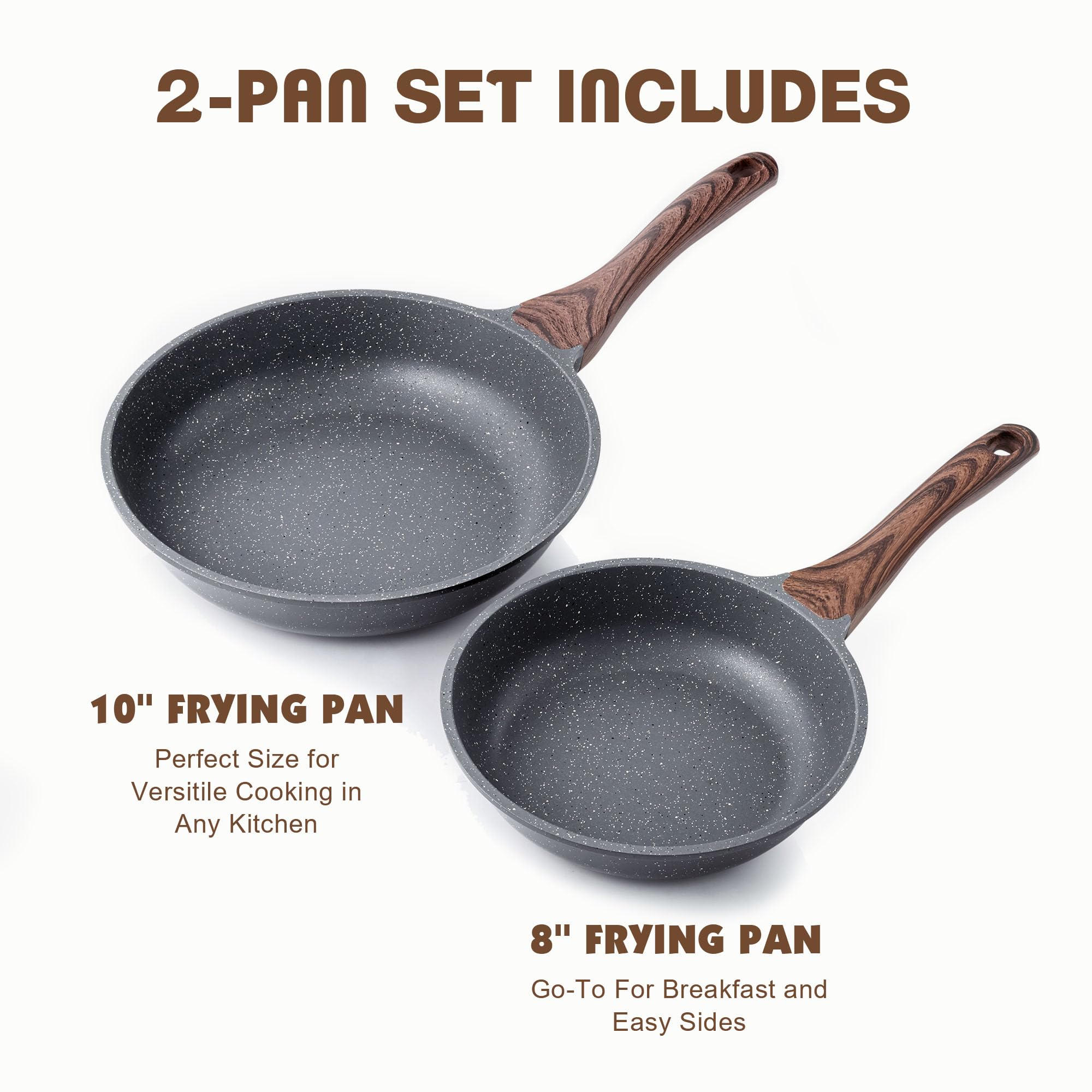 SENSARTE two-pan set ready for versatile frying tasks