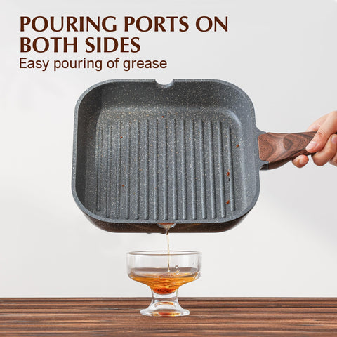 Sensarte versatile griddle pan for indoor and outdoor cooking.