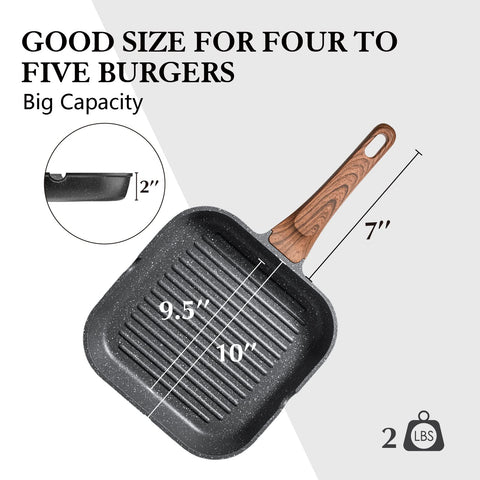 SENSARTE versatile grill pan for searing, sautéing, baking, and more