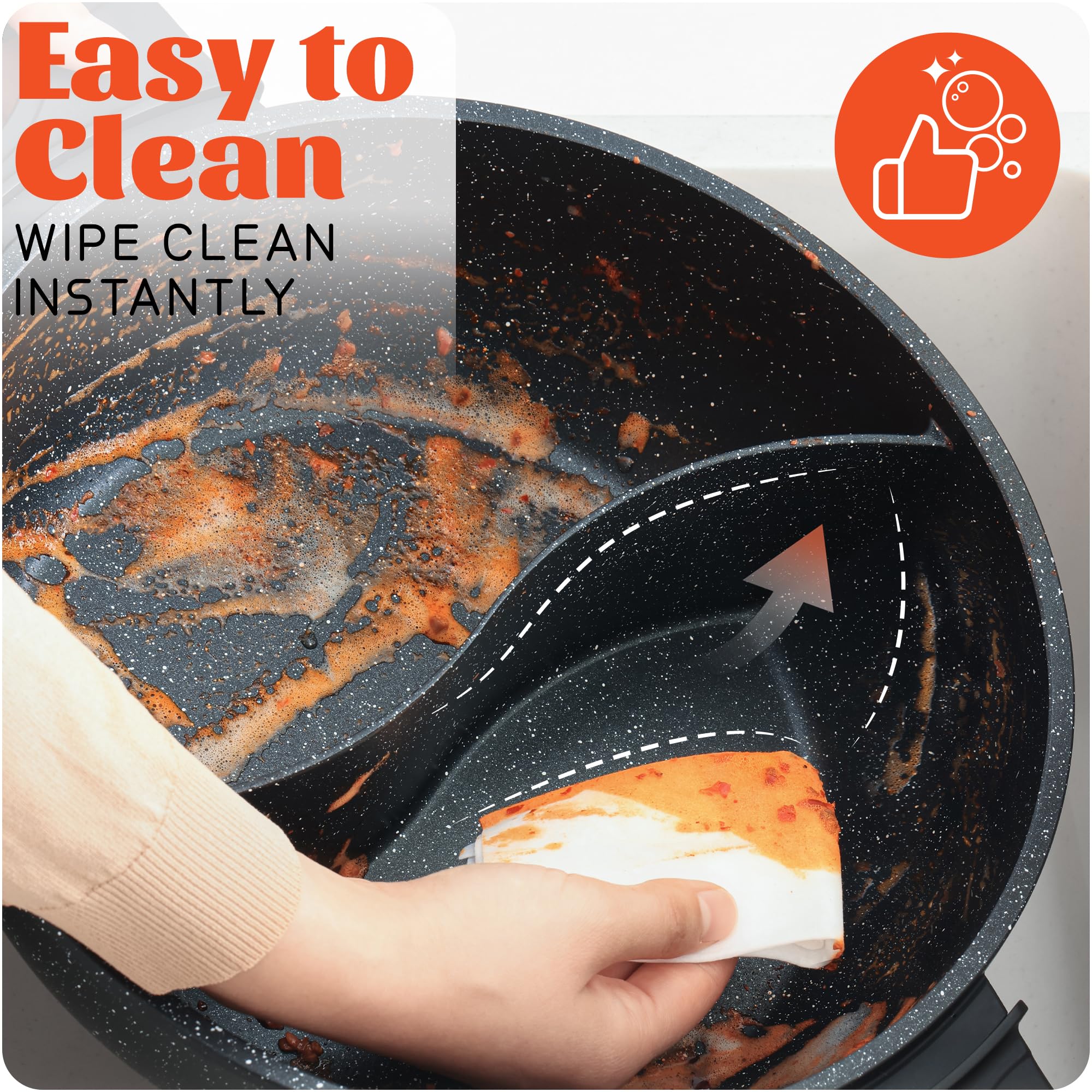 SENSCHEF 1500W fast heating supports quick boils and steady simmer
