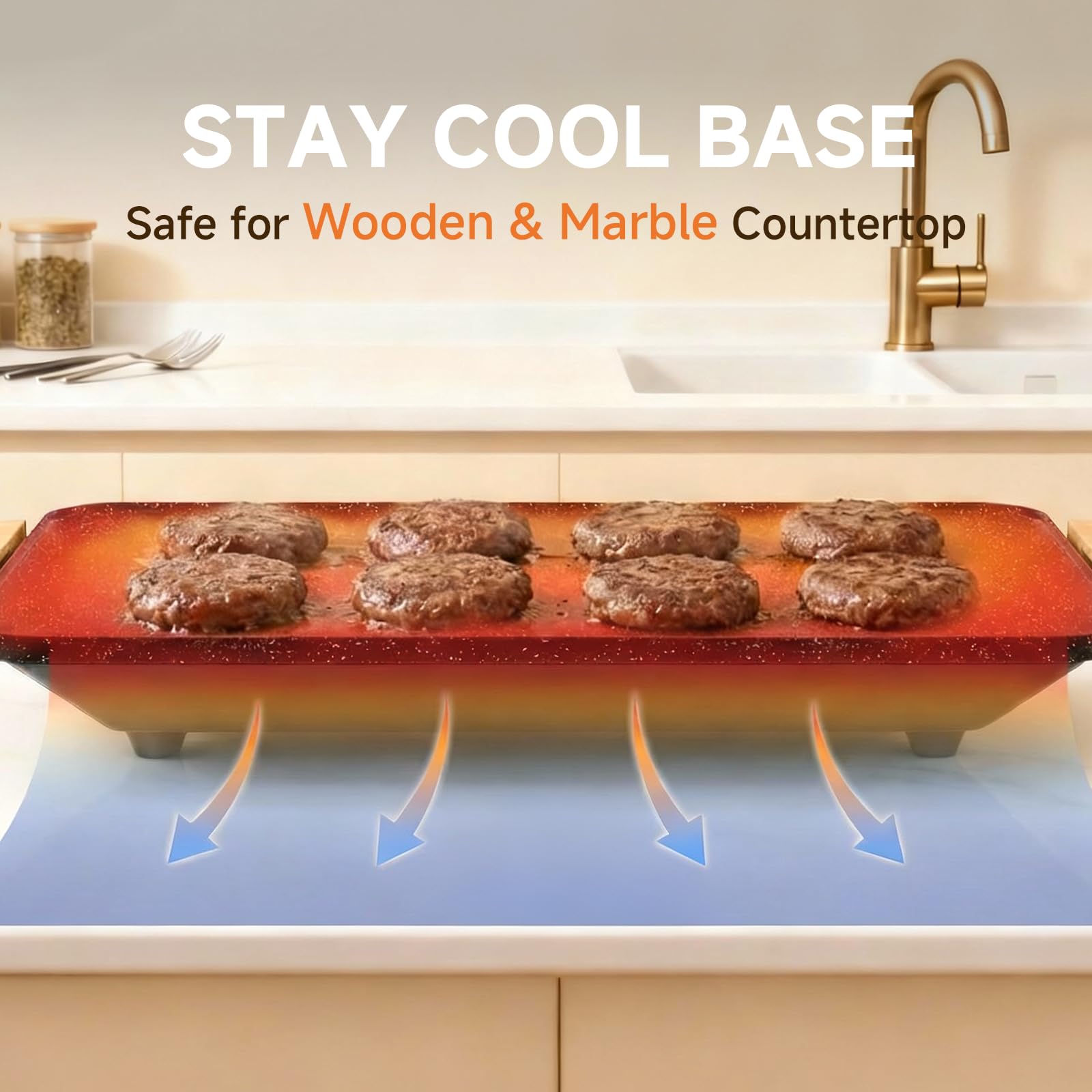 SENSCHEF adjustable temperature control supports versatile cooking needs