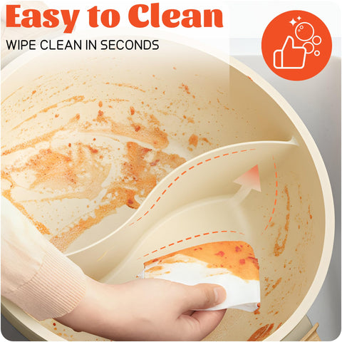 SENSCHEF PFAS-free ceramic coating ensures safe everyday use.