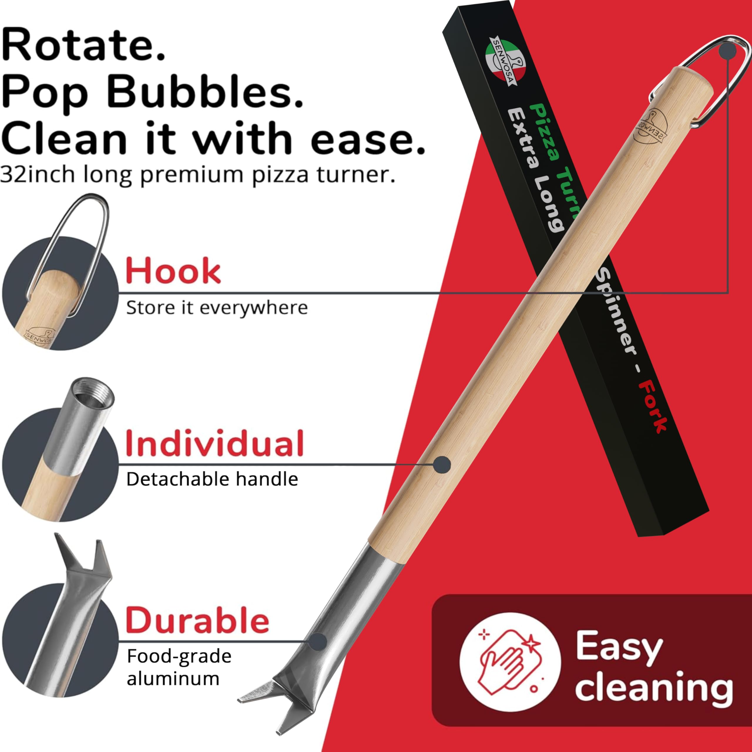 Senwosa pizza-oven-accessories-bundle includes essential tools in one set