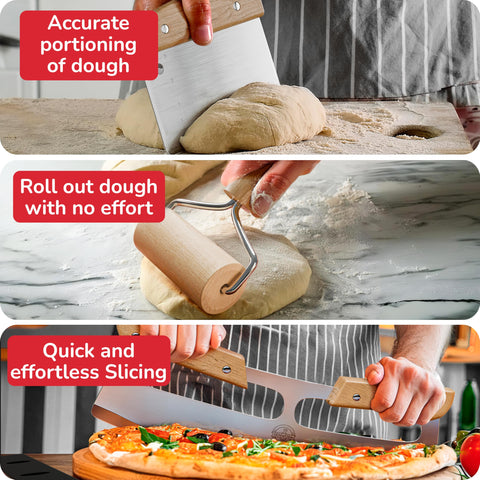 Senwosa rocker cutter slices pizzas with precision.