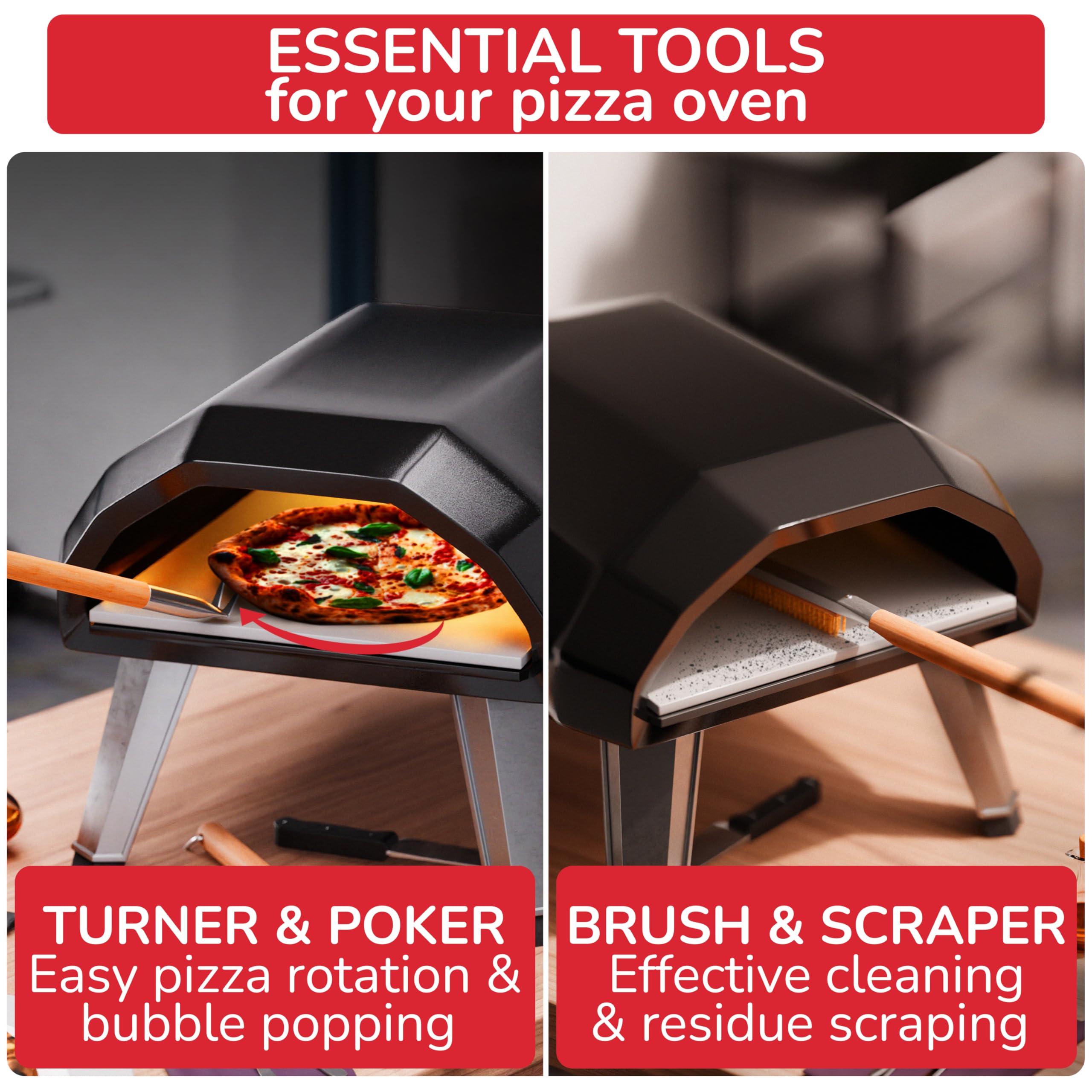 Senwosa-turner-handle-20in provides comfortable leverage while rotating pizzas