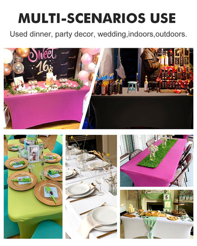 SEPARO spandex tablecloth easy-care, machine washable for repeated use.