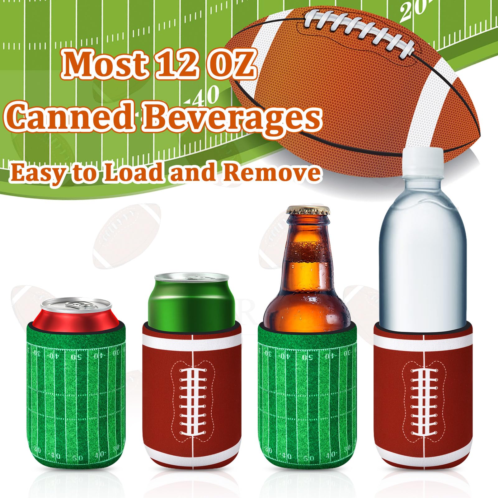 SEPGLITTER beer can insulator promotes comfortable handling for cold beverages during games